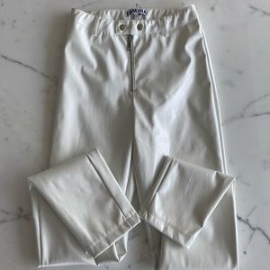 I AM GIA WHITE VINYL PANT